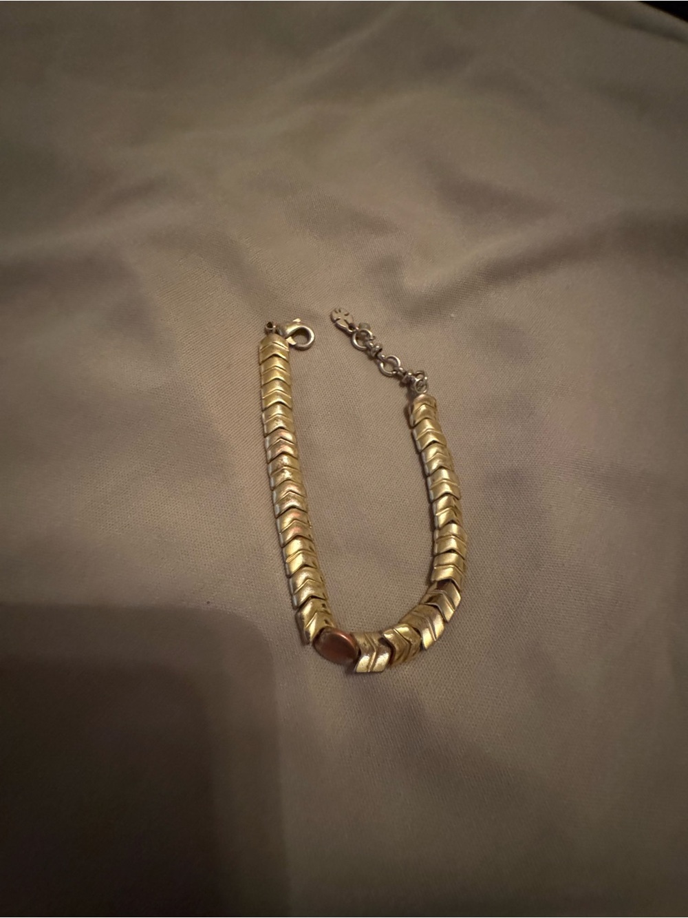 Gold-Tone Chevron Link Bracelet - Women Jewelry